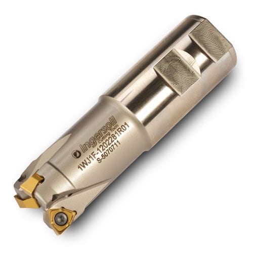 Walzenstirnfräser - DIPOS-HEXA™ 1WJ1F-1 series - Ingersoll Cutting Tools - Eckradius / Schaft / mit austauschbaren Wendeschneidplatten
