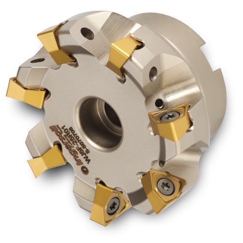 Walzenstirnfräser - DIPOS-HEXA™ WJ5F-20R01 - Ingersoll Cutting Tools - Eckradius / positive Wendeplatte / Schlicht