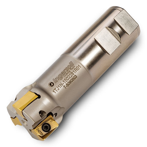 Walzenstirnfräser - DiPosTetra™ 1TJ1N-1202281R01 - Ingersoll Cutting Tools - Schaft / Wendeplatten / für Gusseisen