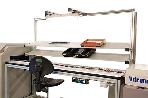 Zweischienen-Förderer - SA-FC-WS3S - Seica Automation S.r.l. - Inspektion / für Leiterplatten / für Montagestraße