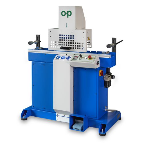 Rundmesser-Schneidemaschine - TF4 - OP Srl - für Gummi / für Schläuche / Pedal