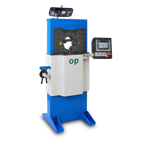 Armierungsautomat für Schläuche - TUBOMATIC V150 ES - OP Srl - automatisch / hydraulisch / PLC-gesteuert