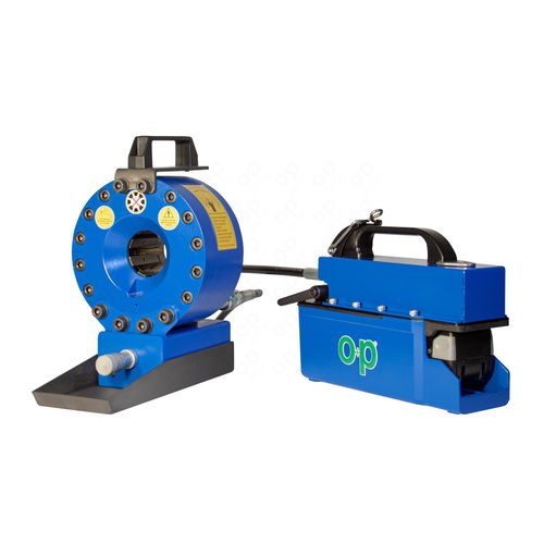 Schlauchpresse - TUBOMATIC H47 E-PUMP - OP Srl - für Hydraulikschläuche / manuell / tragbar