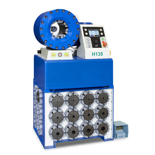 Hydraulikschlauchpresse - TUBOMATIC H135 ES - OP Srl - halbautomatisch / hydraulisch / PLC-gesteuert