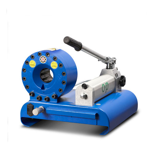 Armierungsautomat für Schläuche - TUBOMATIC H47 PM - OP Srl - für Hydraulikschläuche / manuell / mit Hebel