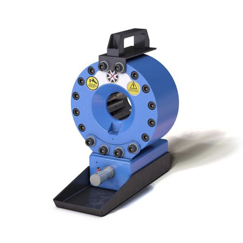 Schlauchpresse - TUBOMATIC H47 E - OP Srl - für Hydraulikschläuche / manuell / hydraulisch