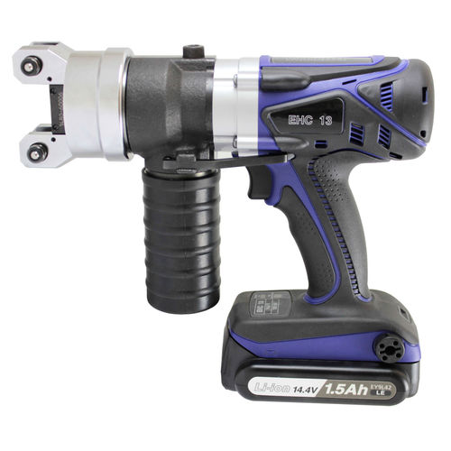Hydraulisches Crimpwerkzeug - EHC 13 - WEZAG GmbH Werkzeugfabrik - für Kabelschuhe / für Draht / batteriebetrieben