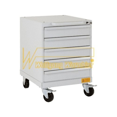 Lagerschrank - Wolfgang Warmbier GmbH & Co. KG Systeme gegen Elektrostatik - auf Rollen / mit Schublade / Metall