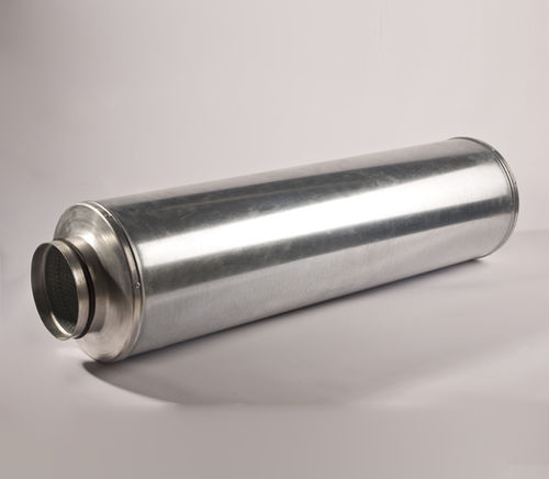 Schalldämpfer für Belüftung - BSAB-R series - BSK Ventilation - für Klimaanlagen / rohrförmig / Metall