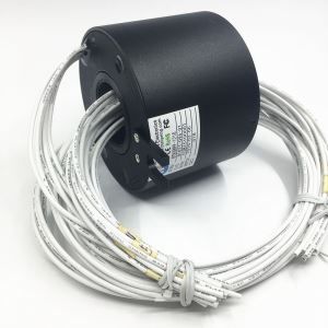 Schleifring mit Durchgangsbohrung - BTH2586 - ByTune Electronics - für Drehtisch / Silber / IP54