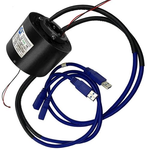 Elektrischer Schleifring - ByTune Electronics - USB / mit Durchgangsbohrung / Silber