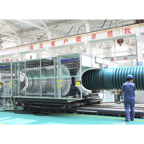 Extrusionsanlage mit Wasserkühlung - ZC-1500H - Zhongyun Group - für Wellrohre / für Regenwasserkanäle / für PP