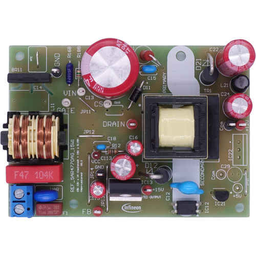 Stromversorgung / open frame - REF_5AR4770AG_15W1 - Infineon Technologies AG - AC/DC / gesteuert / Schaltnetzteil
