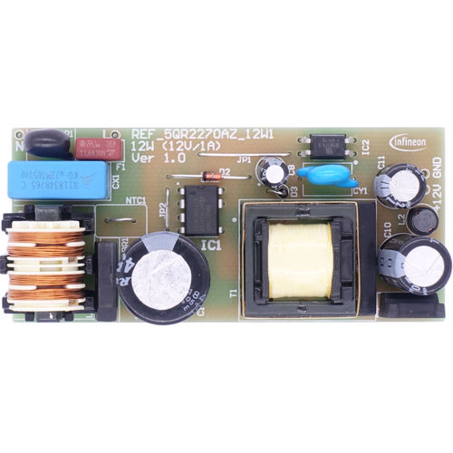 Stromversorgung / open frame - REF_5QR2270AZ_12W1 - Infineon Technologies AG - AC/DC / Einfachausgang / Schaltnetzteil