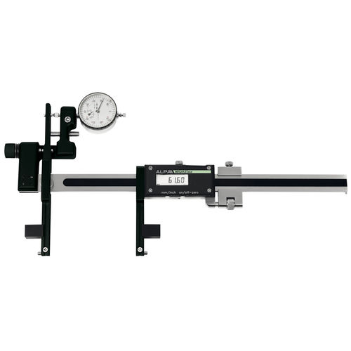 Universeller Messschieber - AA120 series - Alpa Metrology - digital / mit Zifferblatt-Anzeige / Edelstahl