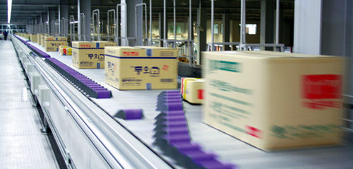 Automatische Sortieranlage - DAIFUKU - für Kartons / Kisten / Keil