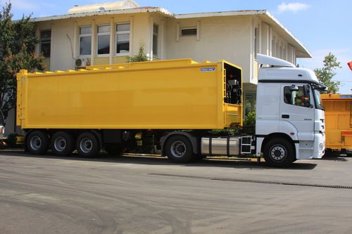Sattelauflieger für Containertransport - HidroMak - für Abfall / 3-Achsen / angehängt