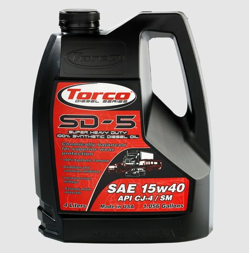 Schutz-Öl - SD-5  - Torco International Corporation (Mfg.) - Synthetik / für Dieselmotor / für die Fahrzeugindustrie