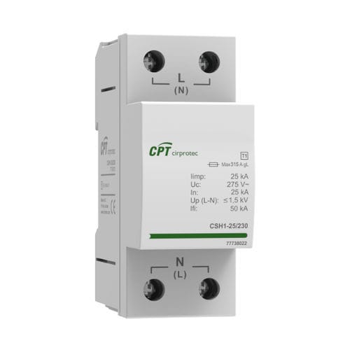 Überspannungsableiter Typ 1 - CSH1-25/230 - Cirprotec - Klasse I / Fernmeldetechnik / Monoblock