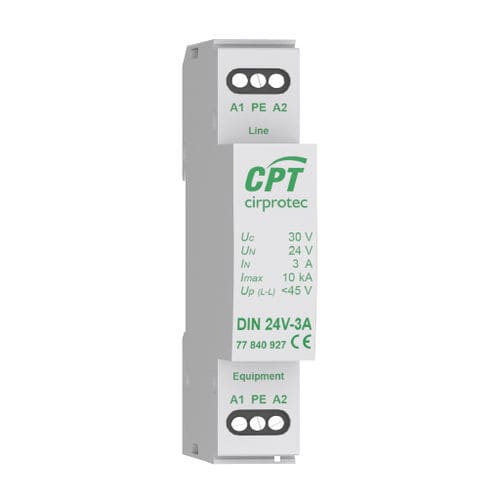 Überspannungsableiter Typ 3 - DIN 12V-3A - Cirprotec - Klasse III / für Telekom-Anwendungen / Monoblock