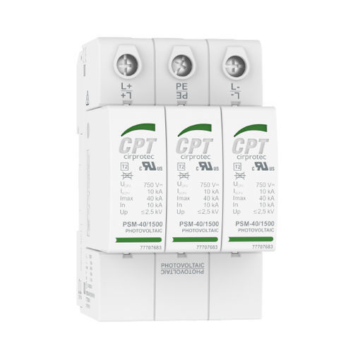 Überspannungsableiter Typ 2 - PSM3-40/600 PV - Cirprotec - Klasse II / für Telekom-Anwendungen / für Photovoltaikanlage