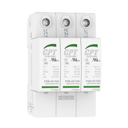 Überspannungsableiter Typ 2 - PSM3-40/600 PV IR - Cirprotec - Klasse II / für Telekom-Anwendungen / für Photovoltaikanlage