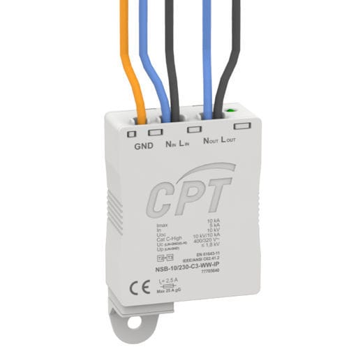 Überspannungsableiter Typ 2 - NSB-10/230-C4-WW-IP - Cirprotec - Typ 3 / Klasse II / Klasse III