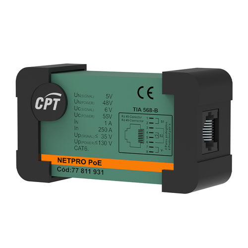 Überspannungsableiter für Cat6 - Leitung - NETPRO 1P POE (CAT 6) - Cirprotec - für Kat. 5 - Kat. 6 - Netz / für Ethernet-Netzwerk / für Photovoltaikanlage