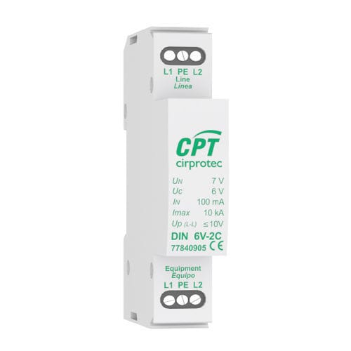 Überspannungsableiter für Telekom-Anwendungen - DIN 24V-2C - Cirprotec - für Photovoltaikanlage / Monoblock / 1 Paar