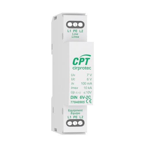 Überspannungsableiter für Telekom-Anwendungen - DIN 48V-2C - Cirprotec - für Photovoltaikanlage / Monoblock / 1 Paar