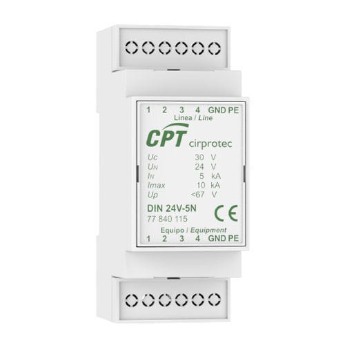 Überspannungsableiter für Telekom-Anwendungen - DIN 24V-3 - Cirprotec - für Photovoltaikanlage / Monoblock / für DIN-Schiene