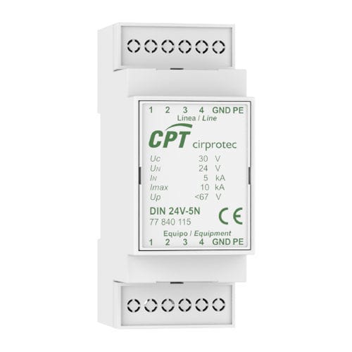 Überspannungsableiter für Photovoltaikanlage - DIN 12V-5N - Cirprotec - Monoblock / für DIN-Schiene