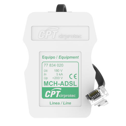 Überspannungsableiter / ADSL Leitung - MCH-ADSL - Cirprotec - für Telefonleitung / 1 Paar / RJ45