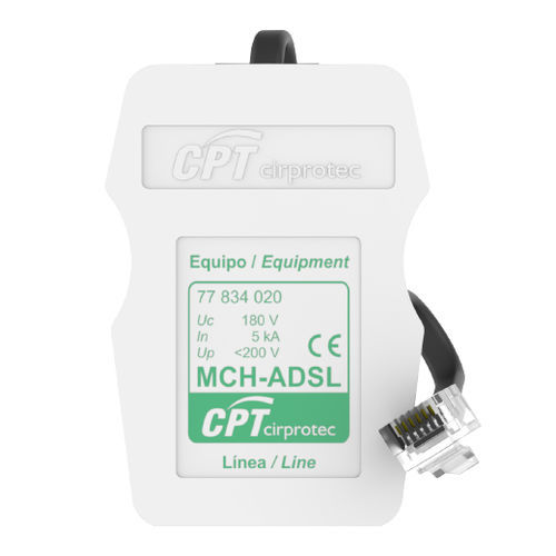 Überspannungsableiter / ADSL Leitung - MCH-RDSI - Cirprotec - für Telefonleitung / 2 Paar / RJ45