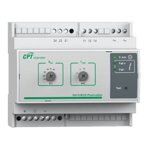 Isolationsüberwachungsgerät für AC-Netz -  ISO-CHECK PV 1000 - Cirprotec - für DIN-Schiene / für Photovoltaikanwendung / für Elektrofahrzeug-Ladestation