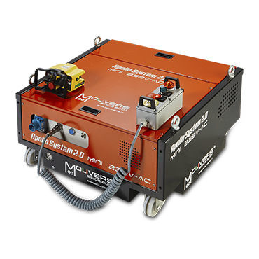 Wagen für Materialumschlag - MINI POWER 230V AC - Mouvers srl - Plattform / für schwere Lasten / mit Lenkrolle