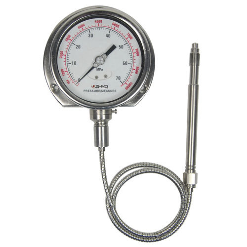 Manometer mit Zifferblatt-Anzeige - PT124Y-614 - Shanghai Zhaohui Pressure Apparatus Co.,Ltd.(ZHYQ) - Edelstahl / Kunststoff / Rohrfeder