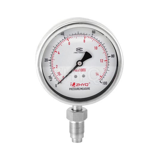 Manometer mit Zifferblatt-Anzeige - PT124Y-620 - Shanghai Zhaohui Pressure Apparatus Co.,Ltd.(ZHYQ) - Gewinde / Rohrfeder / Prozess