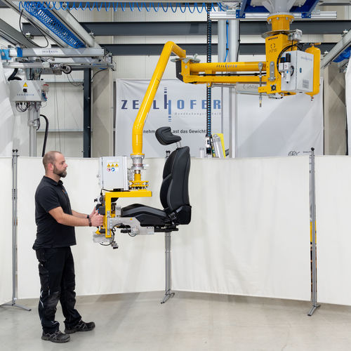 Pneumatischer Manipulator - Mirus - Zeilhofer Handhabungstechnik GmbH & Co. KG - mit Greifsystem / für mechanische Bauteile / Positionierung