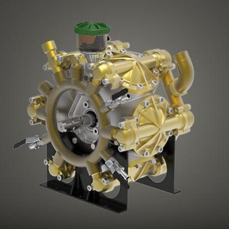 Membranpumpe - BETA 200 TS 2C - UDOR S.p.A. - Wasser / stationär / Industrie