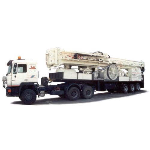 Bohrgerät für Schächte - SEGOQUI 2500 - TALLERES SEGOVIA,S.L - auf Raupen / LKW-montiert / umgekehrte Drehrichtung