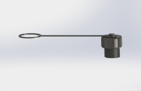 Kappe für elektrische Steckverbinder - 001-M12-001 - Suzhou Exceedconn Technology Co.,Ltd. - Gewinde / rund / Thermoplast