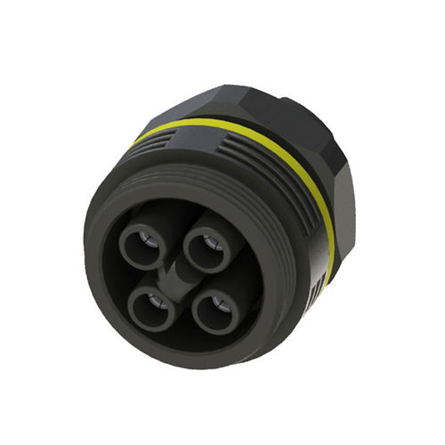 Stromversorgungs-Steckverbinder - EP040-2124-00 - Suzhou Exceedconn Technology Co.,Ltd. - Socket / umspritzt / gerade Ausführung
