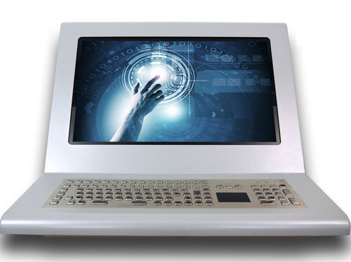 Bedienterminal mit Tastatur - WALT-M22P-T-IP65 - WES Systeme Electronic GmbH - Multi-Touch-Screen / kapazitive Projektionstechnologie / wandmontiert