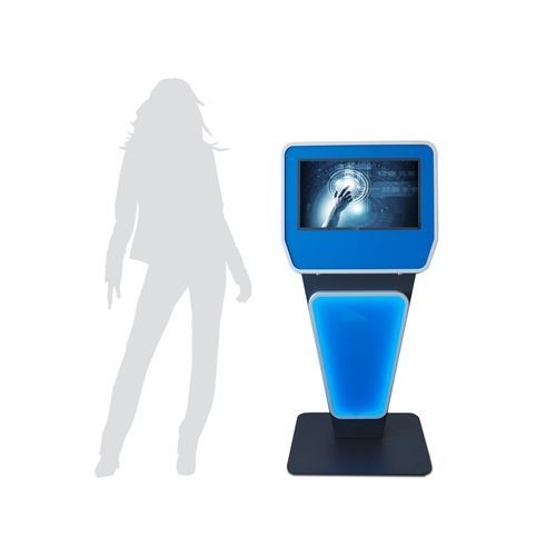 Kiosk-Terminal - LETO-PC-STAND-M24P-V2L - WES Systeme Electronic GmbH - Multi-Touch-Screen / kapazitive Projektionstechnologie / bodenstehend