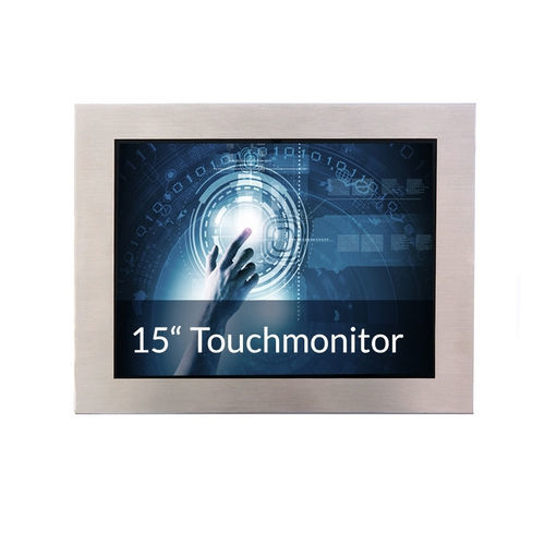TFT-LCD-Monitor - IP65-15T-PCAP - WES Systeme Electronic GmbH - mit PCAP-Touchscreen / Multitouchscreen / mit LED-Rückbeleuchtung