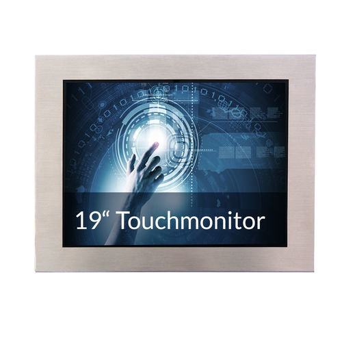 TFT-LCD-Monitor - IP65-19T-PCAP - WES Systeme Electronic GmbH - mit kapazitivem PCAP-Touchscreen / Multitouchscreen / mit LED-Rückbeleuchtung