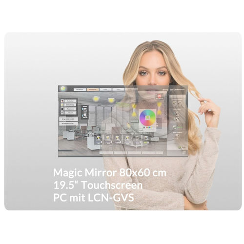 Kapazitiver Touchscreen - TIW19.5-LCN-GVS-PC-S - WES Systeme Electronic GmbH - 20" / kapazitive Projektionstechnologie / für Smartspiegel