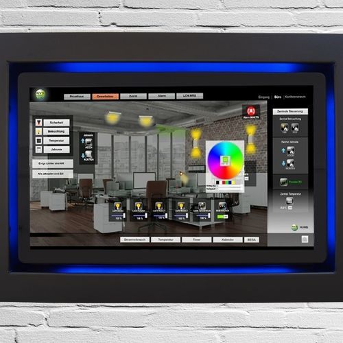 Monitor mit kapazitivem PCAP-Touchscreen - TIW21.5-LCN-GVS-PC-B - WES Systeme Electronic GmbH - Multitouchscreen / 21,5" / Full HD