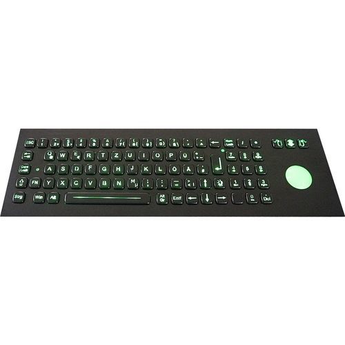 Einbaufähige Tastatur - TASTATUR-83CTB - WES Systeme Electronic GmbH - mit mechanischen Tasten / 83 Tasten / Trackball